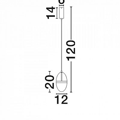 Pendant lamp Nova Luce Egna gold / amber 13W 780lm IP20 830