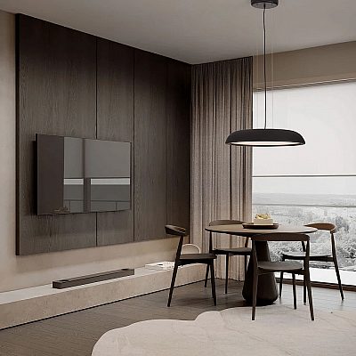 Pendant lamp Nova Luce Felicia black 230V 44W 3051lm IP20 TRIAC 3000K warm white