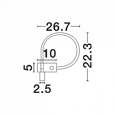 Wall light Nova Luce Geneva white 230V 3W 190lm IP20 830