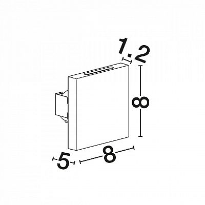 Süvistatav fassaadivalgusti Nova Luce Goz must 2W 36lm IP65 830