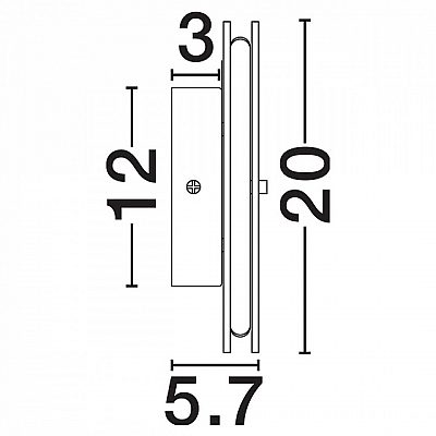 Wall light Nova Luce Halley black / amber 7W 193lm IP20 TRIAC 830
