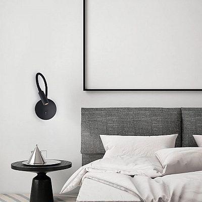 Seinavalgusti Nova Luce Jaco must 3W 190lm IP20 3000K soe valge