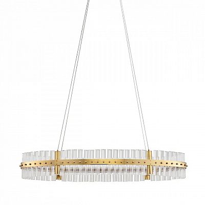 Rippvalgusti Nova Luce Kezo läbipaistev / kuldne 230V 45W 4679lm IP20 TRIAC 3500K soe valge