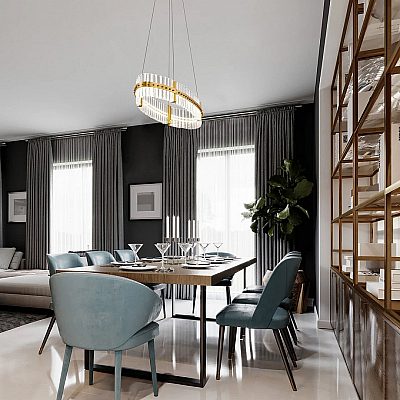 Pendant lamp Nova Luce Kezo 230V 45W 4679lm IP20 TRIAC 3500K warm white