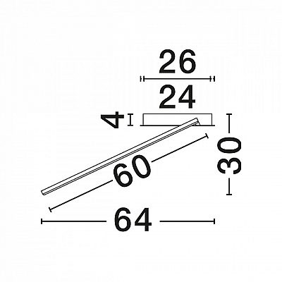 Laevalgusti Nova Luce Kiklos valge 30W 1250lm IP20 TRIAC 830