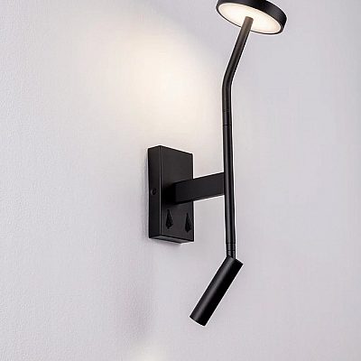 Wall light Nova Luce Logos black 230V 9W 487lm IP20 830