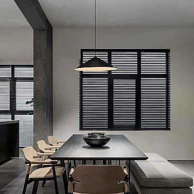 Rippvalgusti Nova Luce Lui must 12W 767lm IP20 830