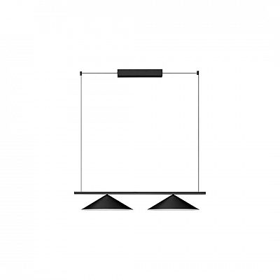 Rippvalgusti Nova Luce Lui must 24W 1534lm IP20 830