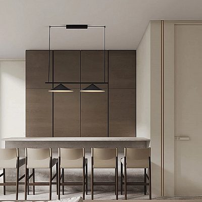 Riippuvalaisin Nova Luce Lui musta 24W 1534lm IP20 830
