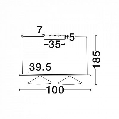 Riippuvalaisin Nova Luce Lui musta 24W 1534lm IP20 830