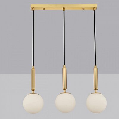 Pendant lamp Nova Luce Monet 3 white / golden 230V 12W E27 IP20