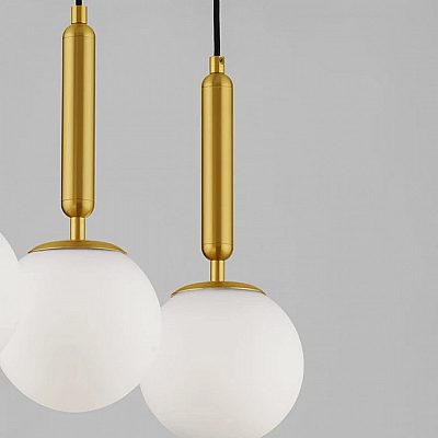 Pendant lamp Nova Luce Monet 3 white / golden 230V 12W E27 IP20