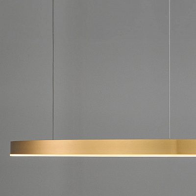 Rippvalgusti Nova Luce Motif kuldne 80W 6000lm IP20 TRIAC 3000K soe valge