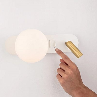 Wall light Nova Luce Noble 8 W + G9 white / golden 230V 8W 182lm IP20 830