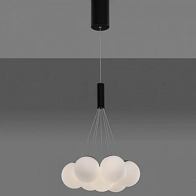 Pendant lamp Nova Luce Nuvole white / black 230V 49W 2240lm E27 IP20 TRIAC