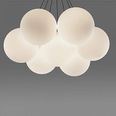 Pendant lamp Nova Luce Nuvole white / black 230V 49W 2240lm E27 IP20 TRIAC