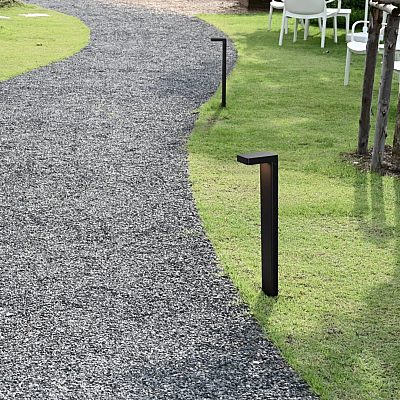 Bollard light Nova Luce Poet 8 black 230V 8W 560lm IP65 830