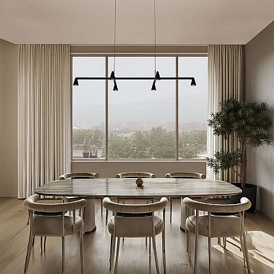 Pendant lamp Nova Luce Rivo black 28W 965lm IP20 TRIAC 830