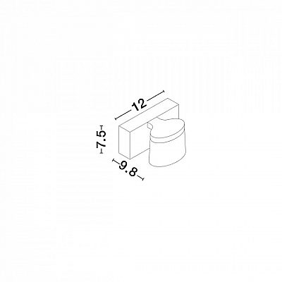 Настенный светильник Nova Luce Sabia хром / белый 5W 1026lm IP44 2530