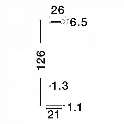 Floor lamp Nova Luce Sfera gold 230V 6W 390lm IP20 830