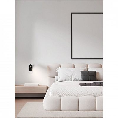 Seinavalgusti Nova Luce Vire must 230V 6W 444lm IP20 3000K soe valge
