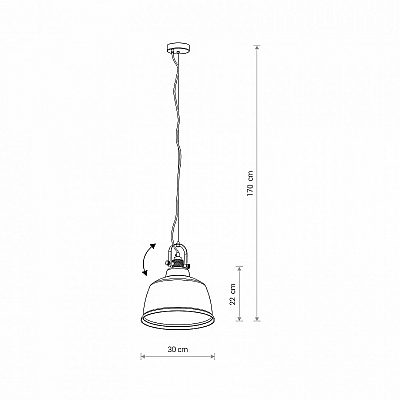 Seinavalgusti Nowodvorski Lighting Amalfi L must E27