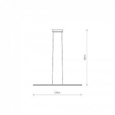 Pendant lamp Nowodvorski Lighting Bar LED S white 27W IP20 3000K warm white