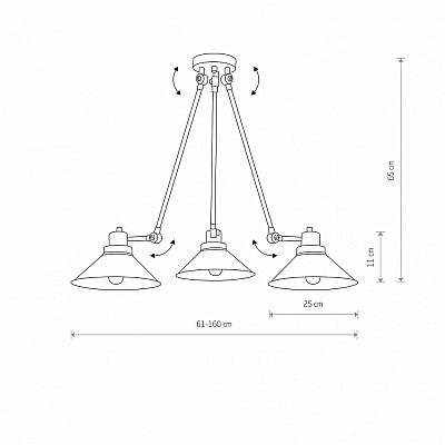 Rippvalgusti Nowodvorski Lighting Techno III must E27