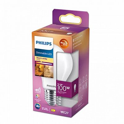 LED-lamppu PHILIPS Classic A60 230V 10,5W 1521lm E27 360° DIMMABLE 2200K-2700K