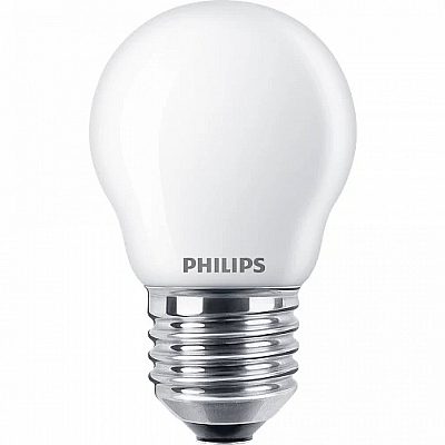 LED lamp PHILIPS Classic P45 230V 3.4W 470lm CRI90 E27 360° IP20 DIMMABLE 2700 K - 3000 K