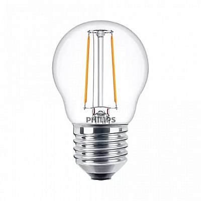 LED-lamppu PHILIPS Filament P45 230V 2W 250lm E27 360° 2700K lämmin valkoinen