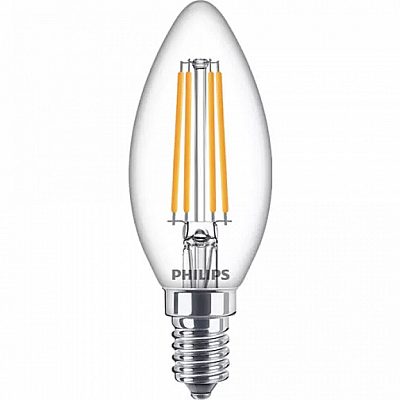 LED-lamppu PHILIPS filament  B35 230V 6,5W 806lm E14 360° 2700K lämmin valkoinen