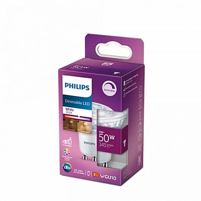 LED-lamppu PHILIPS LED Classic 230V 4W 345lm GU10 36° IP20 TRIAC 930
