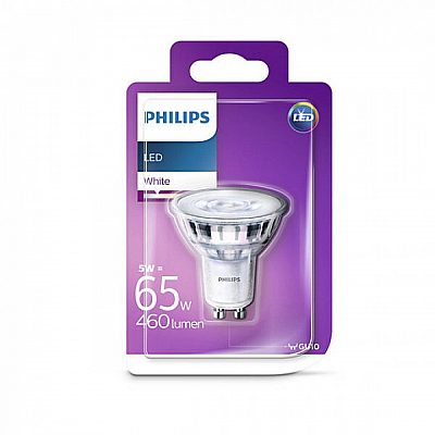 Светодиодная лампа PHILIPS LED Classic 230V 5W 460lm GU10 36° IP20 930