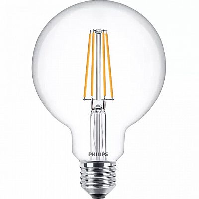LED-lamppu PHILIPS LED Filament G93 230V 7W 806lm E27 360° 2700K lämmin valkoinen