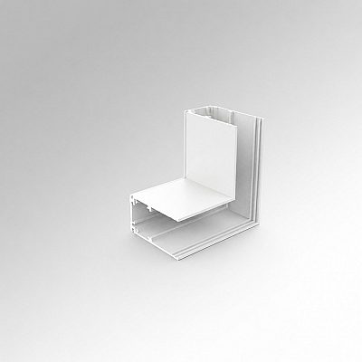 Voolusiini tarvik POWERGEAR 48 V sügava L-profiili vasak ühendus valge 48V