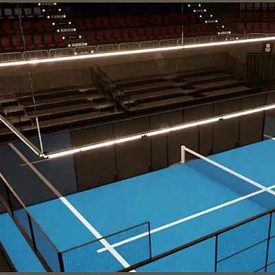 Industrial light Prolumen Padel 2000 DALI aluminum 230V 40W 7600lm IP65 DALI 850