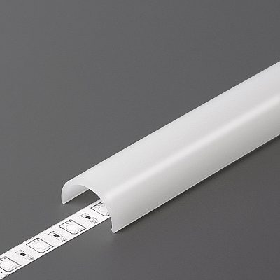 Aluminium profile cover TOPMET D 2m click milky 70% opal