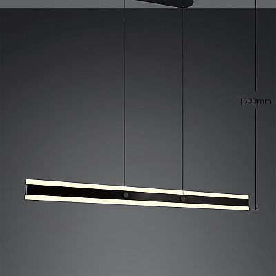 Pendant lamp Trio Lighting Arcola black 35W 4100lm IP20 switch dimmer 2300K, 3000K, 4000K 3CCT