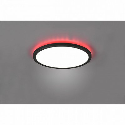 Плафон Trio Lighting Aureo RGB черный 18W 2200lm IP20 DIMMABLE 3000K-6500K 2CCT