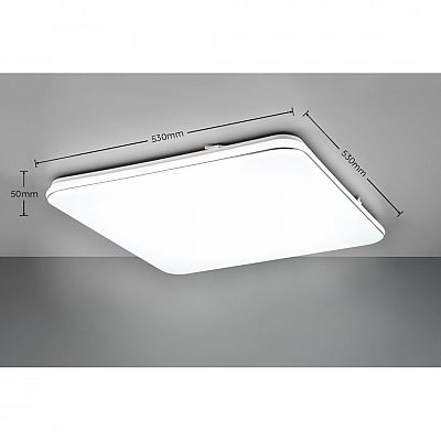 Плафон Trio Lighting Blanca белый 46W 5400lm IP20 switch dimmer 3000K теплый белый