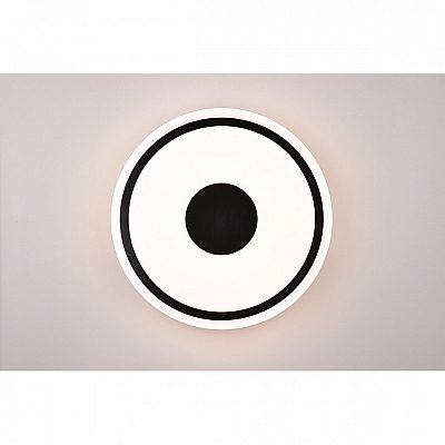 Plafondi Trio Lighting Bunda valkoinen / musta 16W 1900lm IP20 3000K lämmin valkoinen