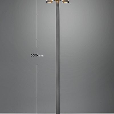 Pollarvalgusti Trio Lighting Cavado 3 antratsiit E27 IP44