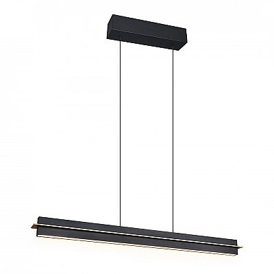 Pendant lamp Trio Lighting Emerson black / matte gold 22W 2500lm IP20 DIMMABLE 2700K-5000K