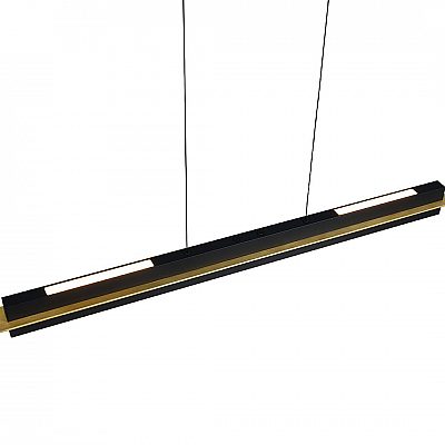 Pendant lamp Trio Lighting Emerson black / matte gold 22W 2500lm IP20 DIMMABLE 2700K-5000K