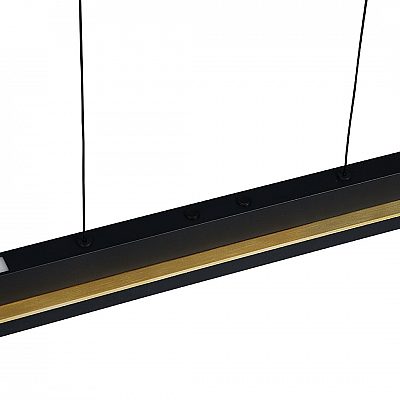 Pendant lamp Trio Lighting Emerson black / matte gold 22W 2500lm IP20 DIMMABLE 2700K-5000K