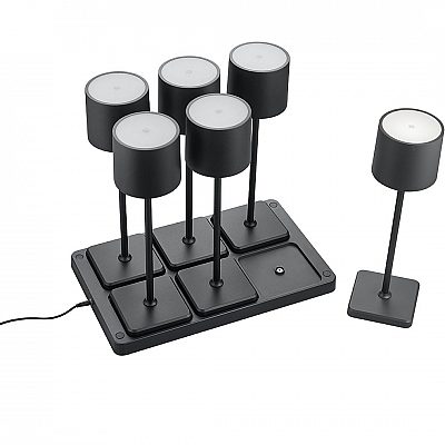 Laetav lauavalgusti Trio Lighting Fernandes komplekt must 1,5W 130lm IP54 2700K, 4000K, 6000K