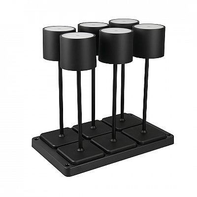Laetav lauavalgusti Trio Lighting Fernandes komplekt must 1,5W 130lm IP54 2700K, 4000K, 6000K