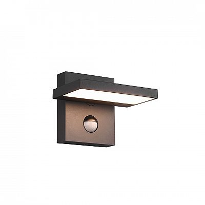 Fassaadivalgusti Trio Lighting Horton liikumisanduriga antratsiit 8W 1000lm IP54 3000K soe valge