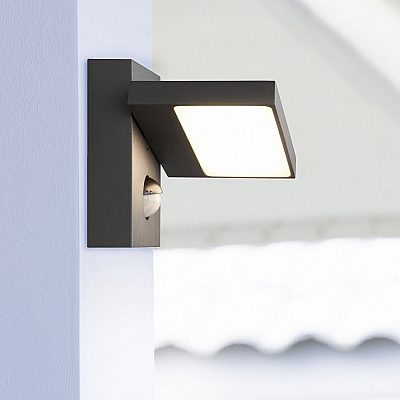 Facade luminaire Trio Lighting Horton anthracite 8W 1000lm IP54 3000K warm white